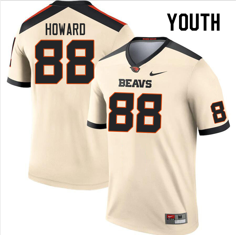 Youth #88 Kelze Howard Oregon State Beavers College Football Jerseys Stitched Sale-Cream - Click Image to Close